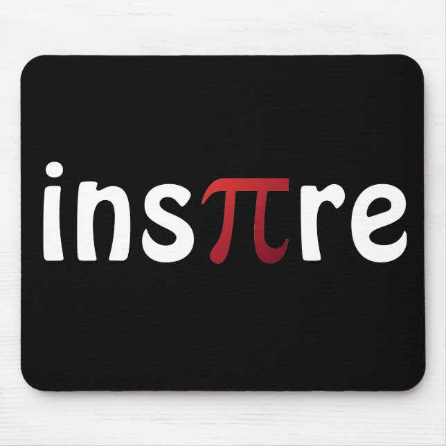 Tapis De Souris Inspirez le geek de maths de mathématiques de jour (Devant)