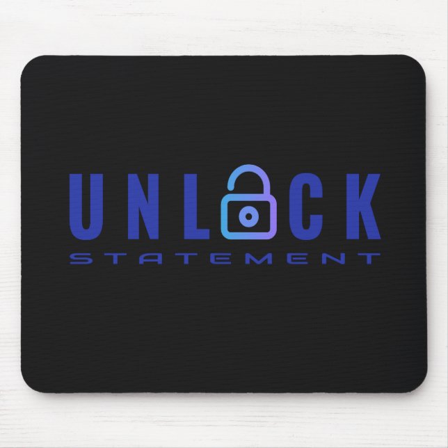 Tapis De Souris Instruction UNLOCK de programmation Cobol (Devant)