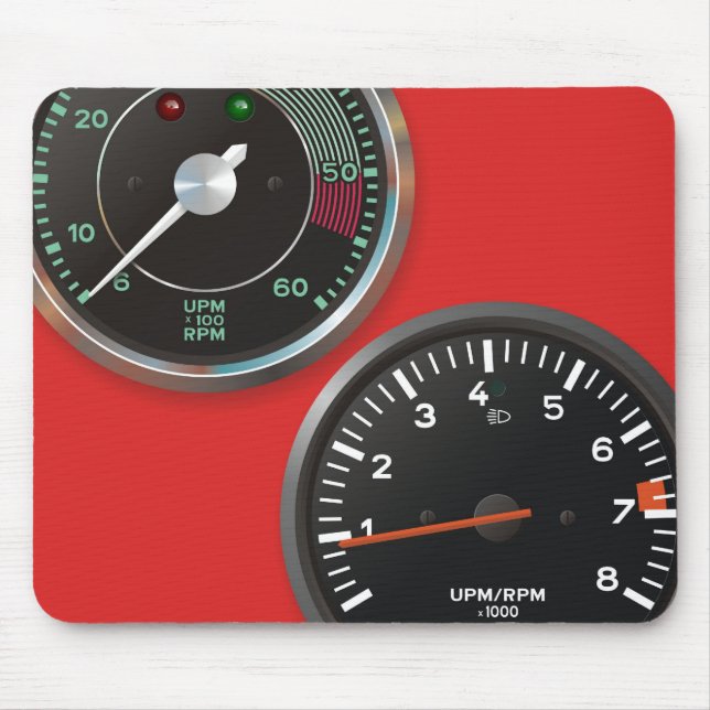 Tapis De Souris Instruments automatiques vintages/mesures de (Devant)