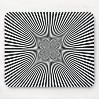 Tapis De Souris INTENSE STARBURST Illusion optique