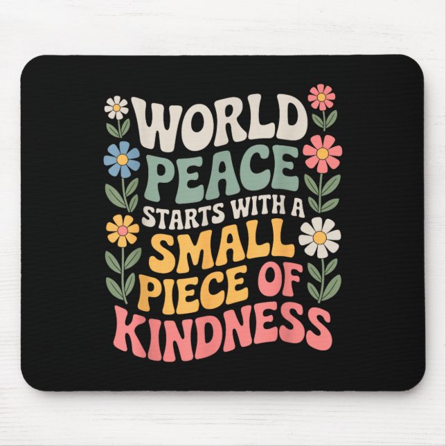 Tapis De Souris International Peace Day Insring World Kindness Day (Devant)