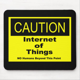 Tapis De Souris Internet des objets IoT Avertissement Signal d'ave