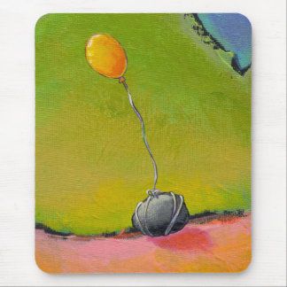Tapis De Souris Intitulé : Attaché - art de ballon au sol par