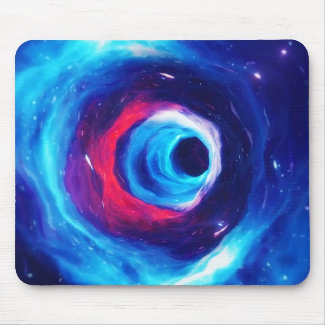 Tapis De Souris "Into the Wormhole" Space Art Mousepad (Devant)