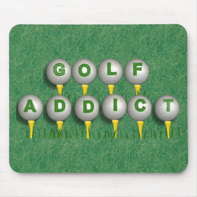 Tapis De Souris Intoxiqué de golf (Devant)
