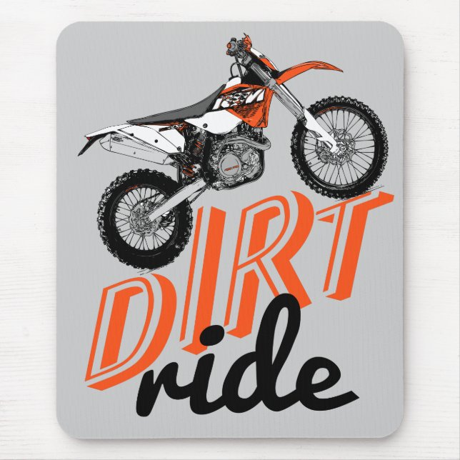 Tapis De Souris Intoxiqué de motocross (Devant)
