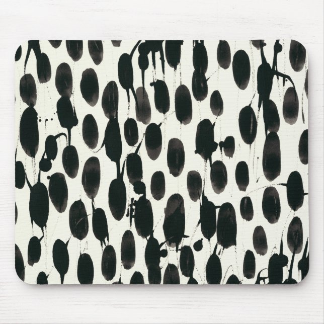 Tapis De Souris Invariable I | Aquarelle noire (Devant)