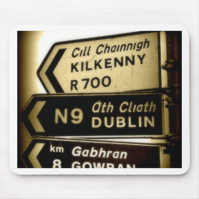Tapis De Souris Ireland Roadside Signs (Devant)