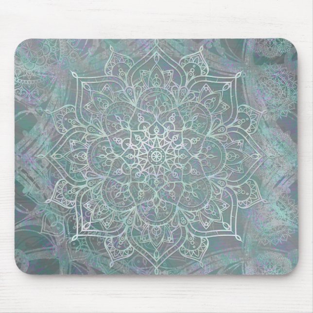 Tapis De Souris Iridescent Shtoujours Mandala Boho Chic (Devant)