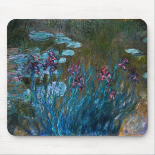 Tapis De Souris Iris et nénuphars, Claude Monet
