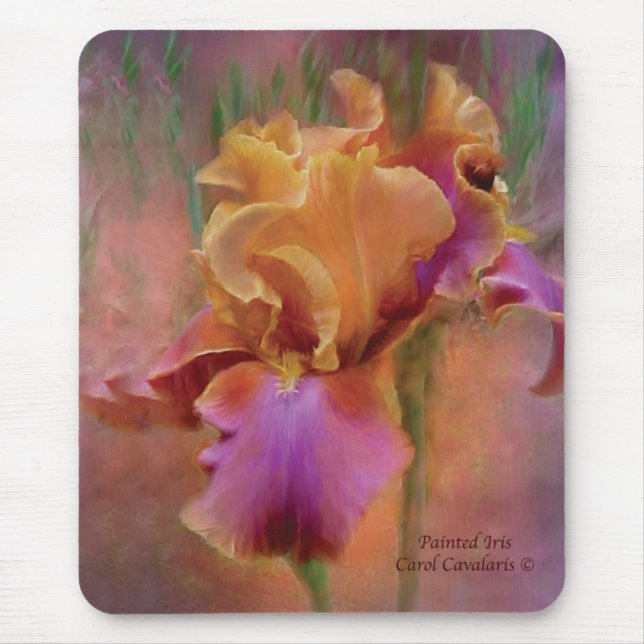 Tapis De Souris Iris peint Mousepad (Devant)