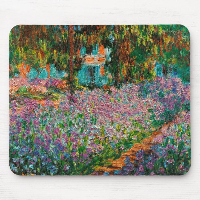 Tapis De Souris Irises Monet Garden Fleurs Giverny (Devant)