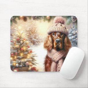 Tapis De Souris Irish Setter Christmas