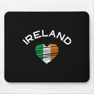 Tapis De Souris Irlande Cœur St Patrick Fière Bannière Irlandaise