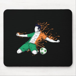 Tapis De Souris Irlande Équipe Nationale de Football - Drapeau Irl