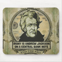 Ironie sur un billet de banque central Mousepad