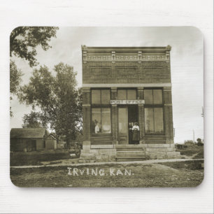 TAPIS DE SOURIS IRVING KANSAS POST OFFICE PHOTO MARSHALL COUNTY KS