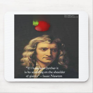 Tapis De Souris Isaac Newton "Épaules géantes" Cadeaux de sagesse 