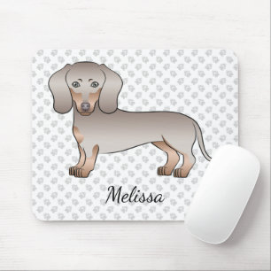 Tapis De Souris Isabella et Tan Dachshund à poils courts Chien et 