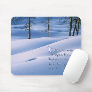Tapis De Souris Isaïe 1:18 Inspirationnel