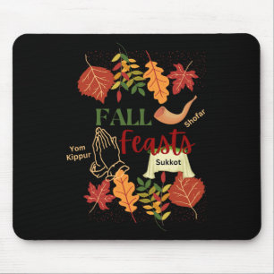 Tapis De Souris Israel Fêtes de l'automne Israël Shofar Sukkot Yom