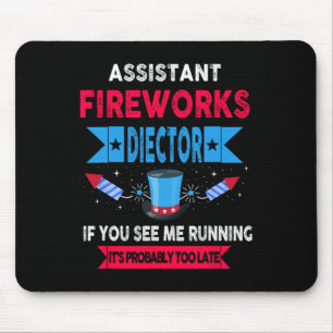 Tapis De Souris Istant Fireworks Directeur Je Vous Exécute 4 Juil