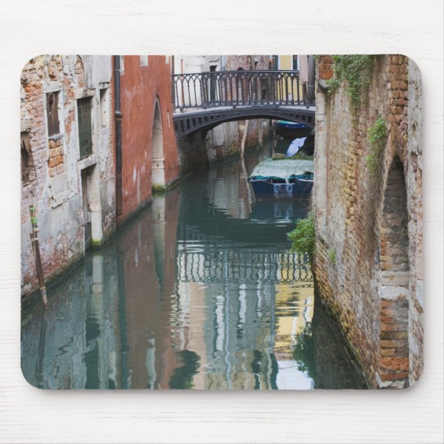 Tapis De Souris Italie, Venise, reflets et petit pont de (Devant)