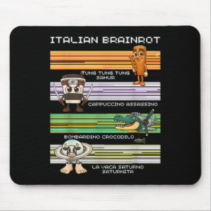 Tapis De Souris Italien Brainrot mème drôle Compilation caractère