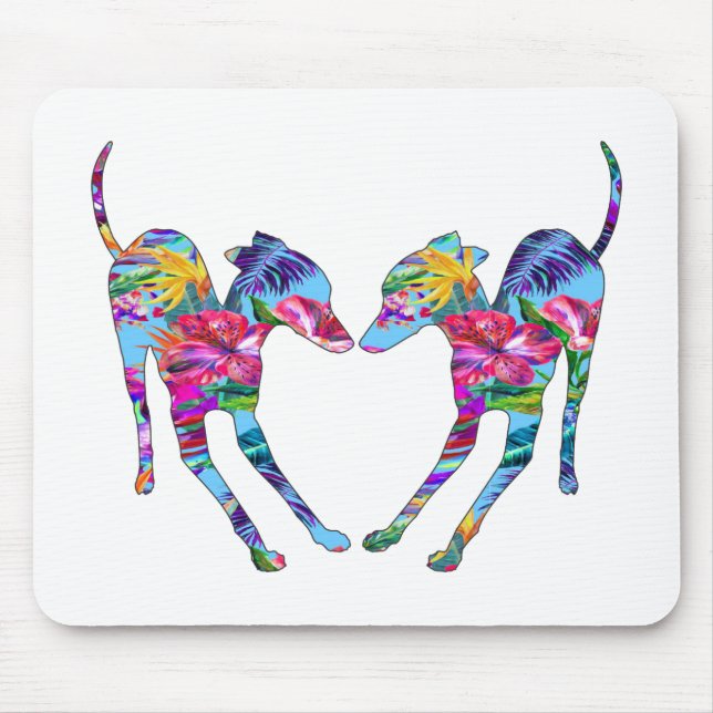 Tapis De Souris Italien Greyhounds Jouer (Devant)