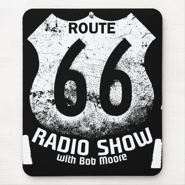 Tapis De Souris Itinéraire 66 Mousepad de radio de rebond (Devant)