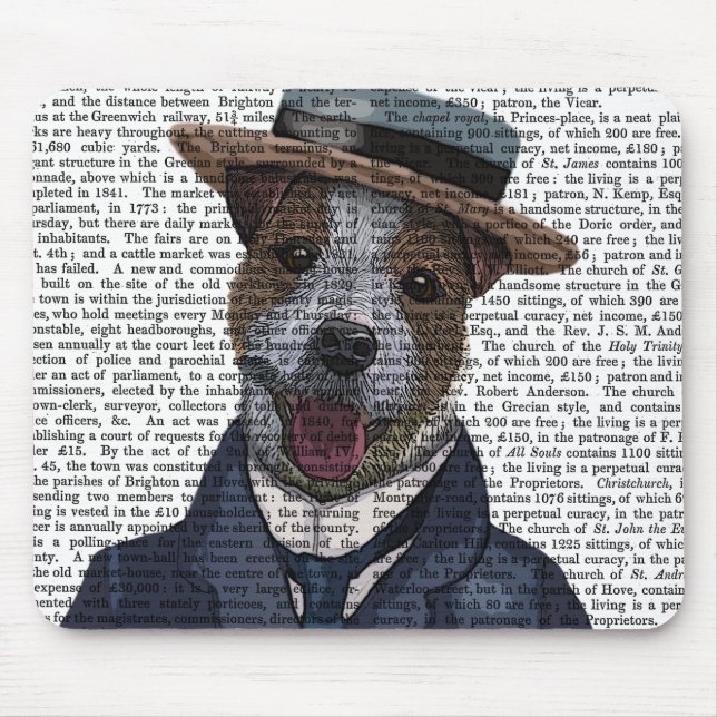 Tapis De Souris Jack Russell dans le Bateau 2 (Devant)