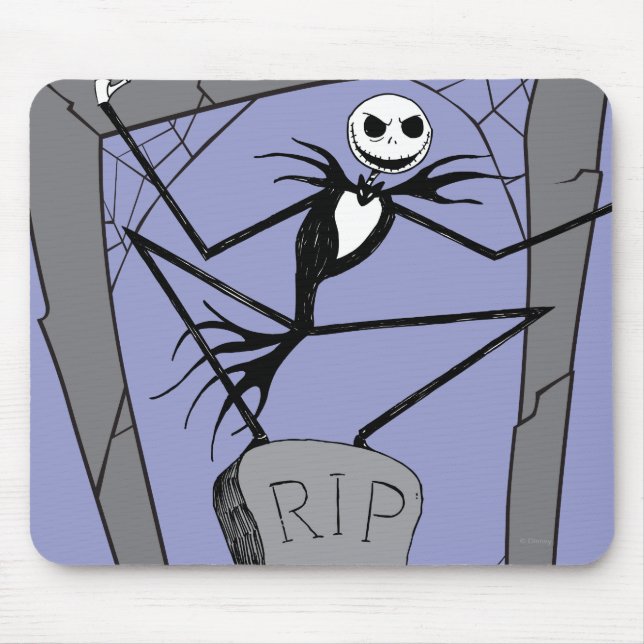Tapis De Souris Jack Skellington | RIP (Devant)