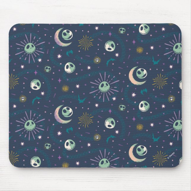 Tapis De Souris Jack Skellington Sun, Moon & Stars Tarot Motif (Devant)