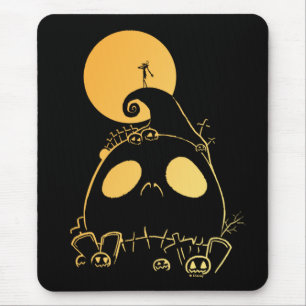 Tapis De Souris Jack Skellington sur Jack Theme Spiral Hill