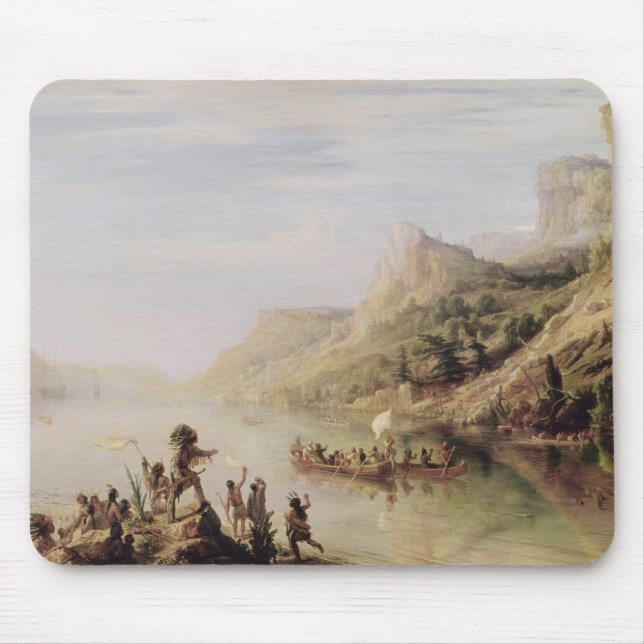 Tapis De Souris Jacques Cartier découvrant le St Lawrence (Devant)