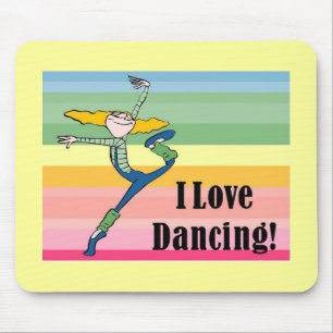 Tapis De Souris J'adore danser mousepad
