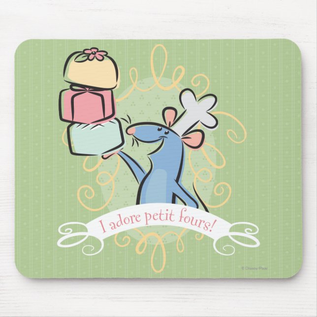 Tapis De Souris J'adore les petits fours ! (Devant)