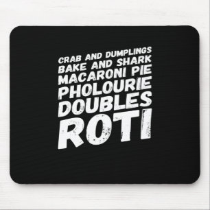 Tapis De Souris J'adore t-shirt Trinidad and Tobago Food