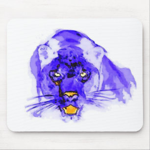 Tapis De Souris Jaguar Blue Digital Pop Art
