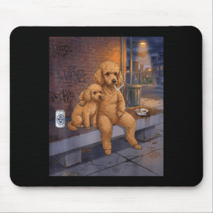 Tapis De Souris J'ai Ce Chien En Moi Drôle De Caniche Buvant De La