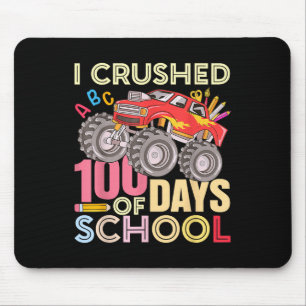 Tapis De Souris J'Ai Écrasé 100 Jours D'École Pour Les Garçons Mon