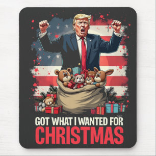 Tapis De Souris J'ai eu ce que je voulais pour Noël Trump Père Noë