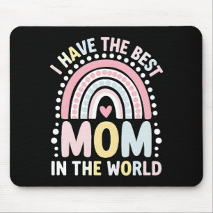Tapis De Souris J'ai la meilleure maman du monde Boho Rainbow
