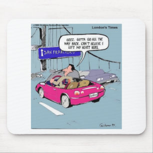 Tapis De Souris J'ai laissé mon cœur à San Francisco Cadeaux et T-