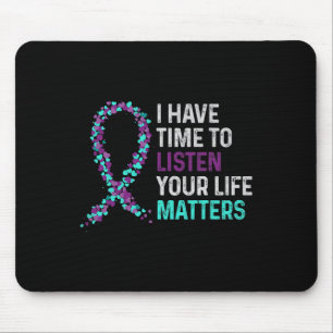 Tapis De Souris J'Ai Le Temps D'Écouter L'Accusé De Suicide En San