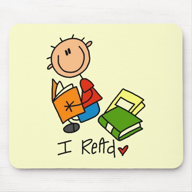 Tapis De Souris J'ai lu des t-shirts et des cadeaux (Devant)
