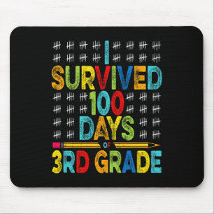 Tapis De Souris J'Ai Survécu À 100 Jours De 3E Année 100E Jour De