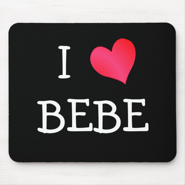 Tapis De Souris J'aime Bebe (Devant)