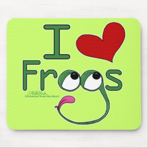 Tapis De Souris J'aime FROGS