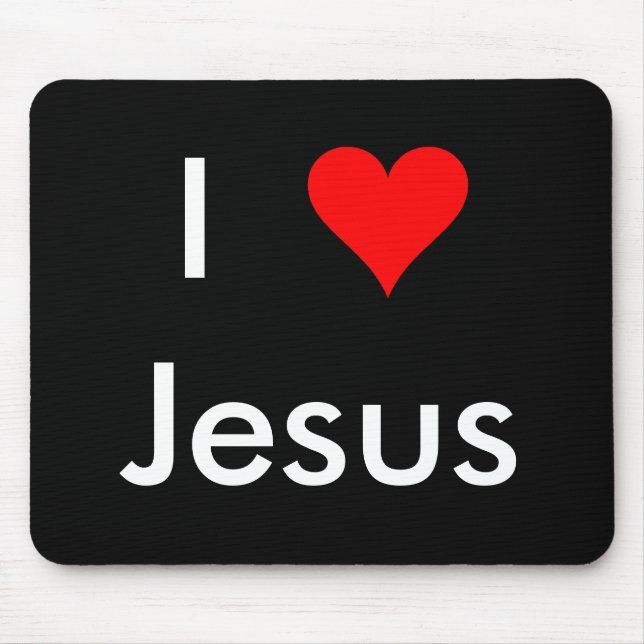 Tapis De Souris J'aime Jésus (Devant)